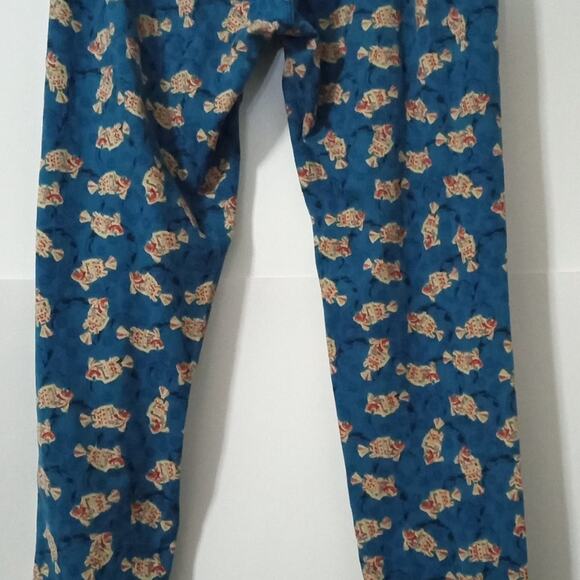 LuLaRoe Leggings Blue - Fish - sz S - Picture 2 of 2